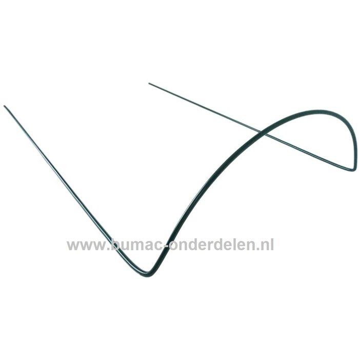 Plantensteun, struiksteun halfrond, 35cmx 40cm Ø 5 mm, groen Halfronde steun voor struiken of vaste planten, Gemaakt van weerbestendig rond staal, Bedekt met groene polyester lak. Ter ondersteuning van vaste planten of struiken.