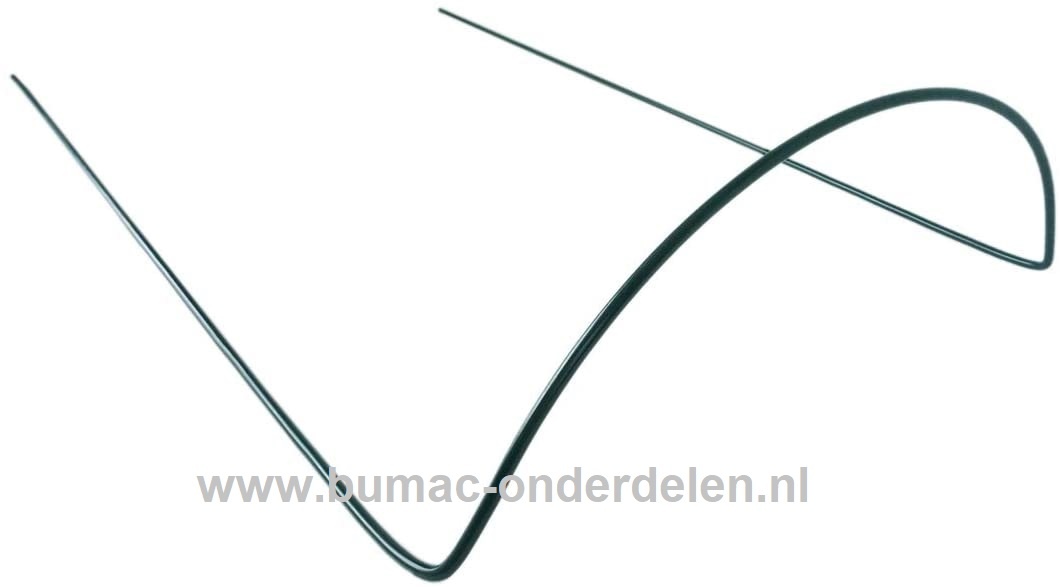 Plantensteun, struiksteun halfrond, 35cmx 40cm Ø 5 mm, groen Halfronde steun voor struiken of vaste planten, Gemaakt van weerbestendig rond staal, Bedekt met groene polyester lak. Ter ondersteuning van vaste planten of struiken.