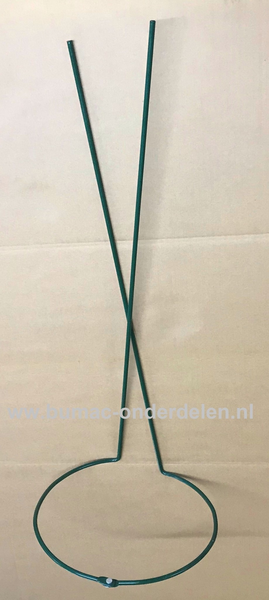 Struiksteun 70 cm, Ø 0,6cm draaddikte,  groen, Ø 30 cm  volledig rond, verstelbaar. Struiksteunen, Plantensteun rond, Ronde steun voor struiken of vaste planten, Gemaakt van weerbestendig rond staal, Bedekt met groene polyester lak. Variabel instelbaar, d