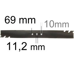 Mes 53 Cm voor Toro Grasmaaier 20995, 20996, 20897, 20899, Mulchmes, Gatormes voor Toro onderdeel