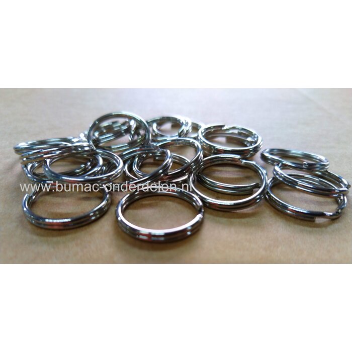 Sleutelring Ø 25 vernikkeld, Sleutelhangerring Ringen voor Sleutelhangers
