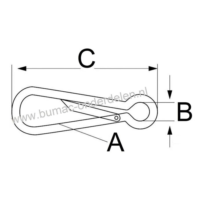Simplexhaak 50mm, vernikkeld Watersport, klussers, hobbyisten Simplexhaken hebben als doel om producten te kunnen bevestigen. Met een simplexhaak kan iets snel worden opgehangen of vastgeklikt Autosleutels, Huissleutels
