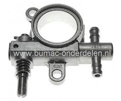 Oliepomp voor Dolmar en Makita Kettingzaag, DOLMAR PS222TH, MAKITA DCS230T, Olie Pomp voor Smering van het Zaagblad, de Zaagketting bij PS-222-TH, DCS-230-T