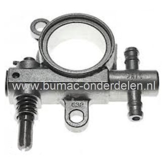 Oliepomp voor Dolmar en Makita Kettingzaag, DOLMAR PS222TH, MAKITA DCS230T, Olie Pomp voor Smering van het Zaagblad, de Zaagketting bij PS-222-TH, DCS-230-T