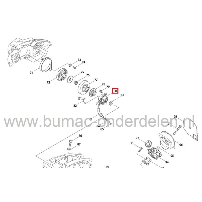 Olieslang voor Dolmar en Makita Kettingzaag, DOLMAR PS222TH, MAKITA DCS230T, Olieleiding, Dolmar, Makita, Motorzaag PS-222-TH, DCS-230-T, Brandstofslang