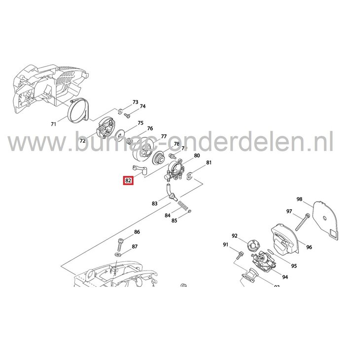 Olieslang Verbinder voor Dolmar PS222TH en Makita DCS230T Kettingzaag, Motorzaag, Verbindingsstuk voor Olieleiding PS-222-TH, DCS-230-T, DOLMAR, MAKITA Kettingzagen, Verbindstuk Slang voor Oliepomp