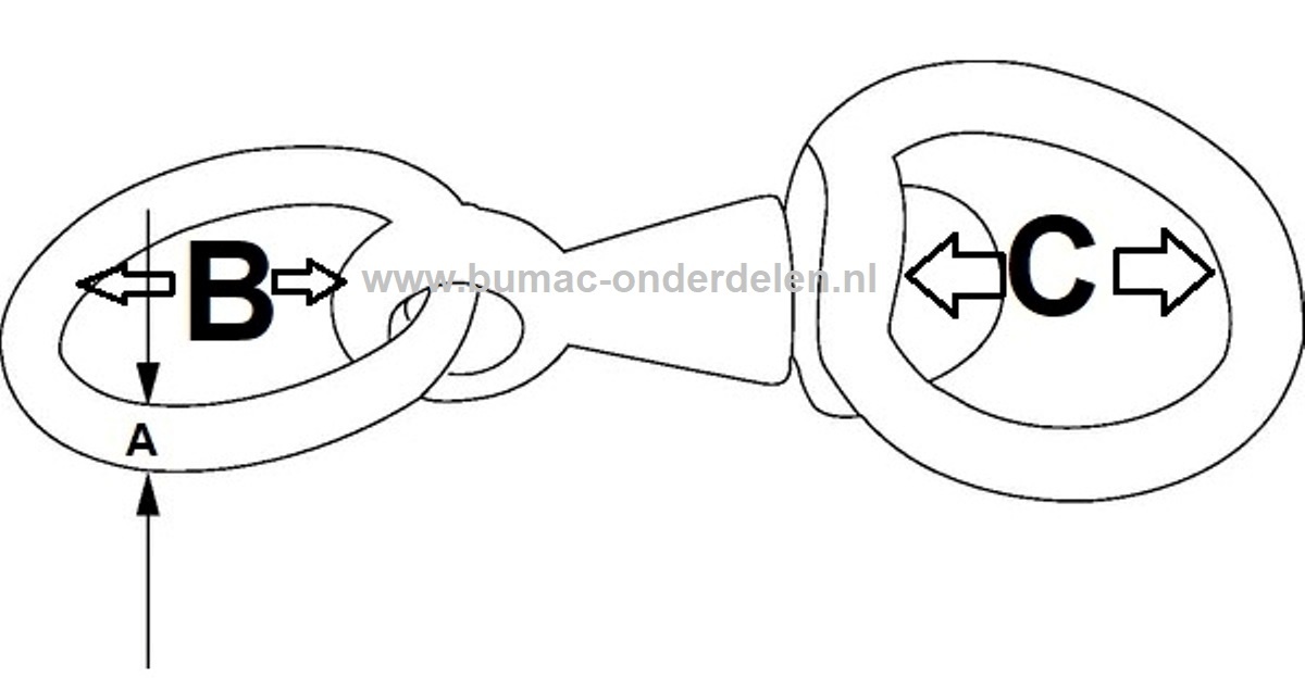 Wervel 4mm met ring verzinkt Dierbenodigdheden Stalinrichting Veekettingen  Halsbanden, Veehouderij, Bevestigingsmateriaal, Schalmkettingen, Kabels, Koorden,  Toebehoren voor Kettingen en Staalkabels, Koeien, Halsters en Touwen