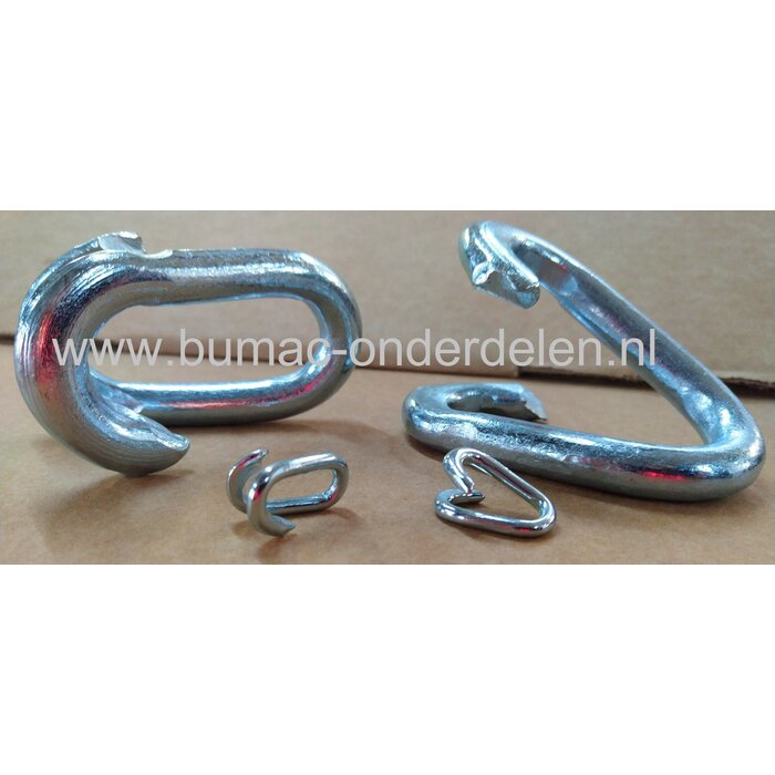 Noodschakel 3 mm Verzinkt  ook wel 'quicklink' of snelsluiting genoemd, kan dicht geknepen worden waardoor een verbinding snel tot stand kan worden gebracht  Geschikt voor het verbinden van kettingen Staalkabels Kettingen en Toebehoren