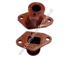 Inlaatspruitstuk voor Dolmar en Makita Kettingzaag, Motorzaag, Aansluiting Carburateur voor Dolmar PS222TH, Makita DCS230T, Aansluitrubber Vergasser PS-222-TH, DCS-230-T