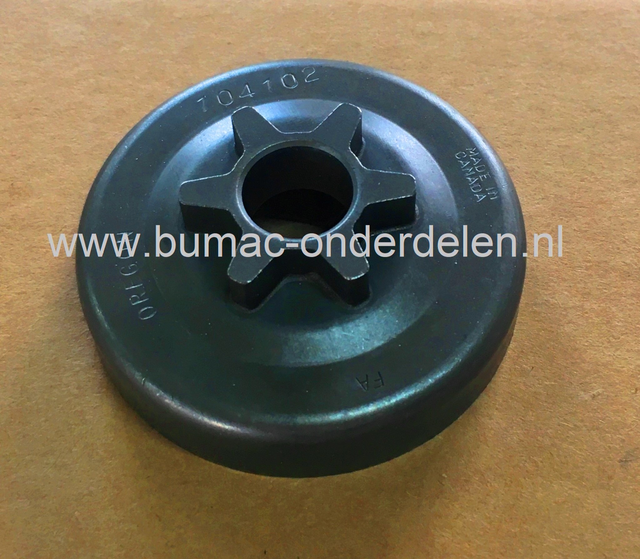 Koppelingstrommel voor Alpina, Ryobi, Kettingzagen - Motorzagen, P34, 360, 370, 390, CSE3840B, Aandrijftrommel,  Aandrijftandwiel P 34, 360, 370, 390, CSE 3840 B