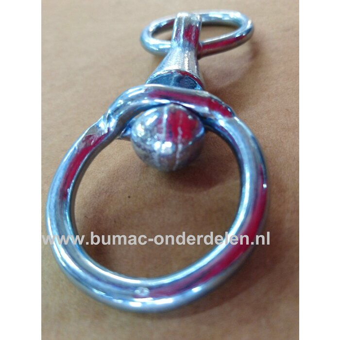 Wervel 7mm met ring verzinkt Dierbenodigdheden Stalinrichting Veekettingen  Halsbanden, Veehouderij, Bevestigingsmateriaal, Schalmkettingen, Kabels, Koorden,  Toebehoren voor Kettingen en Staalkabels, Koeien, Halsters en Touwen