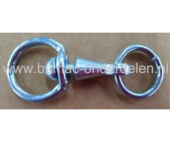 Wervel 8 mm met ring verzinkt Dierbenodigdheden Stalinrichting Veekettingen  Halsbanden, Veehouderij, Bevestigingsmateriaal, Schalmkettingen, Kabels, Koorden,  Toebehoren voor Kettingen en Staalkabels, Koeien, Halsters en Touwen