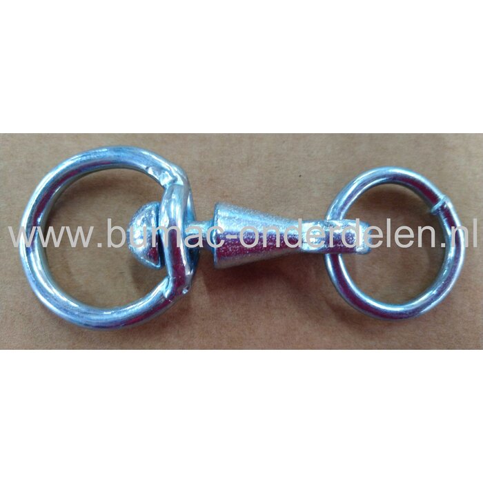 Wervel 8mm met ring verzinkt Dierbenodigdheden Stalinrichting Veekettingen  Halsbanden, Veehouderij, Bevestigingsmateriaal, Schalmkettingen, Kabels, Koorden,  Toebehoren voor Kettingen en Staalkabels, Koeien, Halsters en Touwen