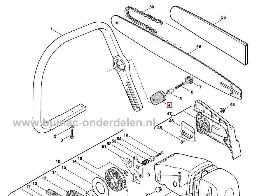 Trillingsdemper voor Stiga - Castelgarden - Mountfield - Alpina, SP400, SP450, SP460, SP510 en SP522 , Motorzaag - Kettingzaag, Ophangrubber