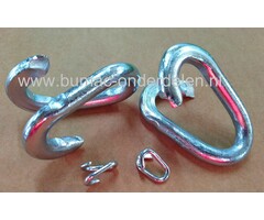 Noodschakel 8 mm Verzinkt  ook wel 'quicklink' of snelsluiting genoemd, kan dicht geknepen worden waardoor een verbinding snel tot stand kan worden gebracht  Geschikt voor het verbinden van kettingen Staalkabels Kettingen en Toebehoren