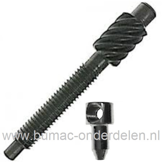 Spanbout met Nok voor Dolmar PS222TH, PS 350 en Makita DCS230T Kettingzaag, Kettingspanner voor spannen van de zaagketting, Ketting Spanner DOLMAR, MAKITA Motorzaag PS-222-TH, DCS-230-T