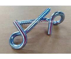 Plafondhaak Ø 9 lengte 140 mm Verzinkt Houtdraad voor Schommel, Tuingereedschap, Fiets, Plantmanden, Lantaarns, Lampen, Staalkabels, Schalmketting, Touwen,  Industrie Werkplaats, Garage Schuur, Tuin, Plafond haak, Bevestigingshaak, Binnen/buitengebruik