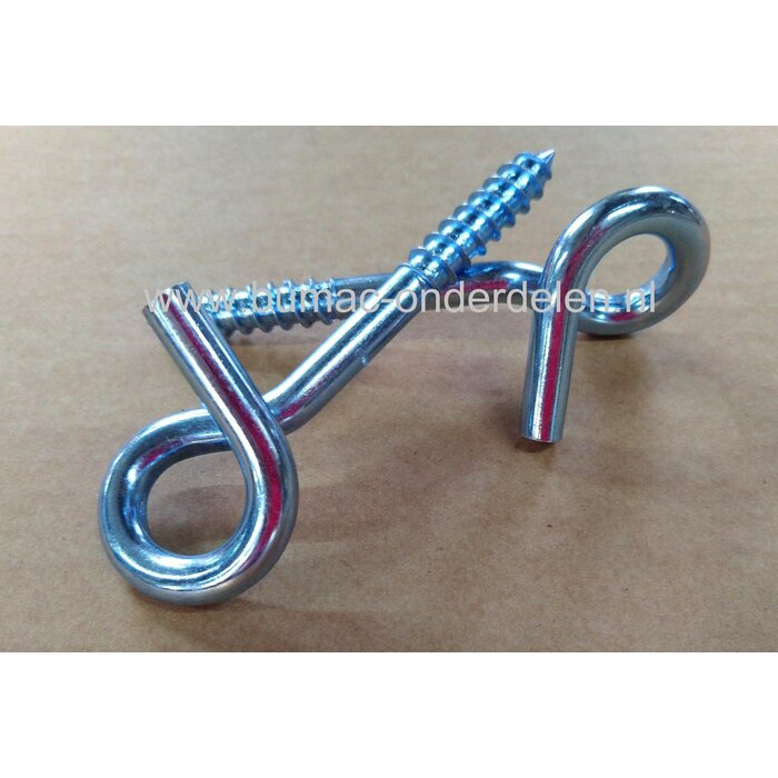 Plafondhaak Ø 9 lengte 140 mm Verzinkt Houtdraad voor Schommel, Tuingereedschap, Fiets, Plantmanden, Lantaarns, Lampen, Staalkabels, Schalmketting, Touwen,  Industrie Werkplaats, Garage Schuur, Tuin, Plafond haak, Bevestigingshaak, Binnen/buitengebruik