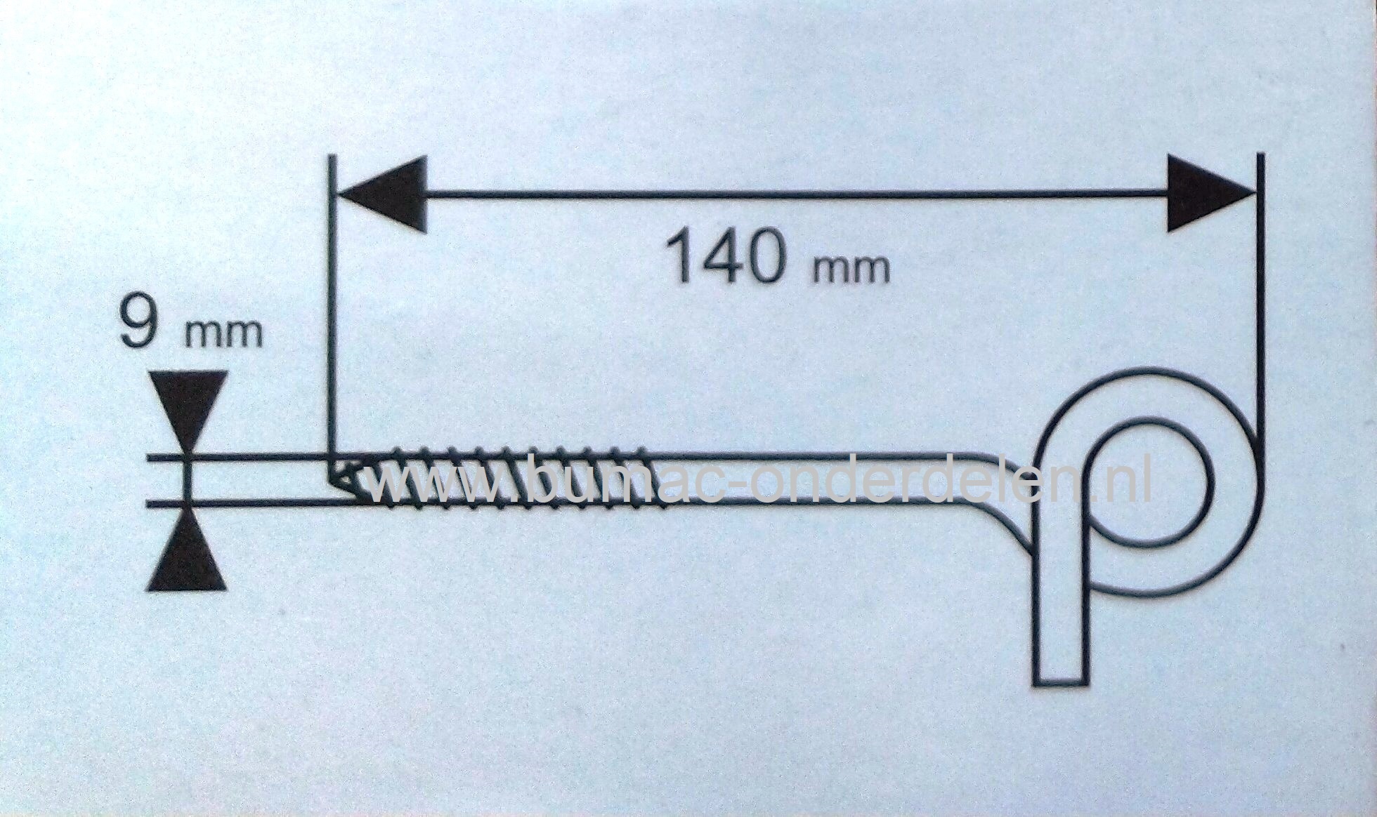 Plafondhaak Ø 9 lengte 140 mm Verzinkt Houtdraad voor Schommel, Tuingereedschap, Fiets, Plantmanden, Lantaarns, Lampen, Staalkabels, Schalmketting, Touwen,  Industrie Werkplaats, Garage Schuur, Tuin, Plafond haak, Bevestigingshaak, Binnen/buitengebruik