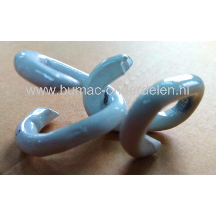 Noodschakel 6mm Bekleed met Wit Kunststof  ook wel 'quicklink' of snelsluiting genoemd, kan dicht geknepen worden waardoor een verbinding snel tot stand kan worden gebracht  Geschikt voor het verbinden van kettingen Staalkabels Kettingen en Toebehoren -