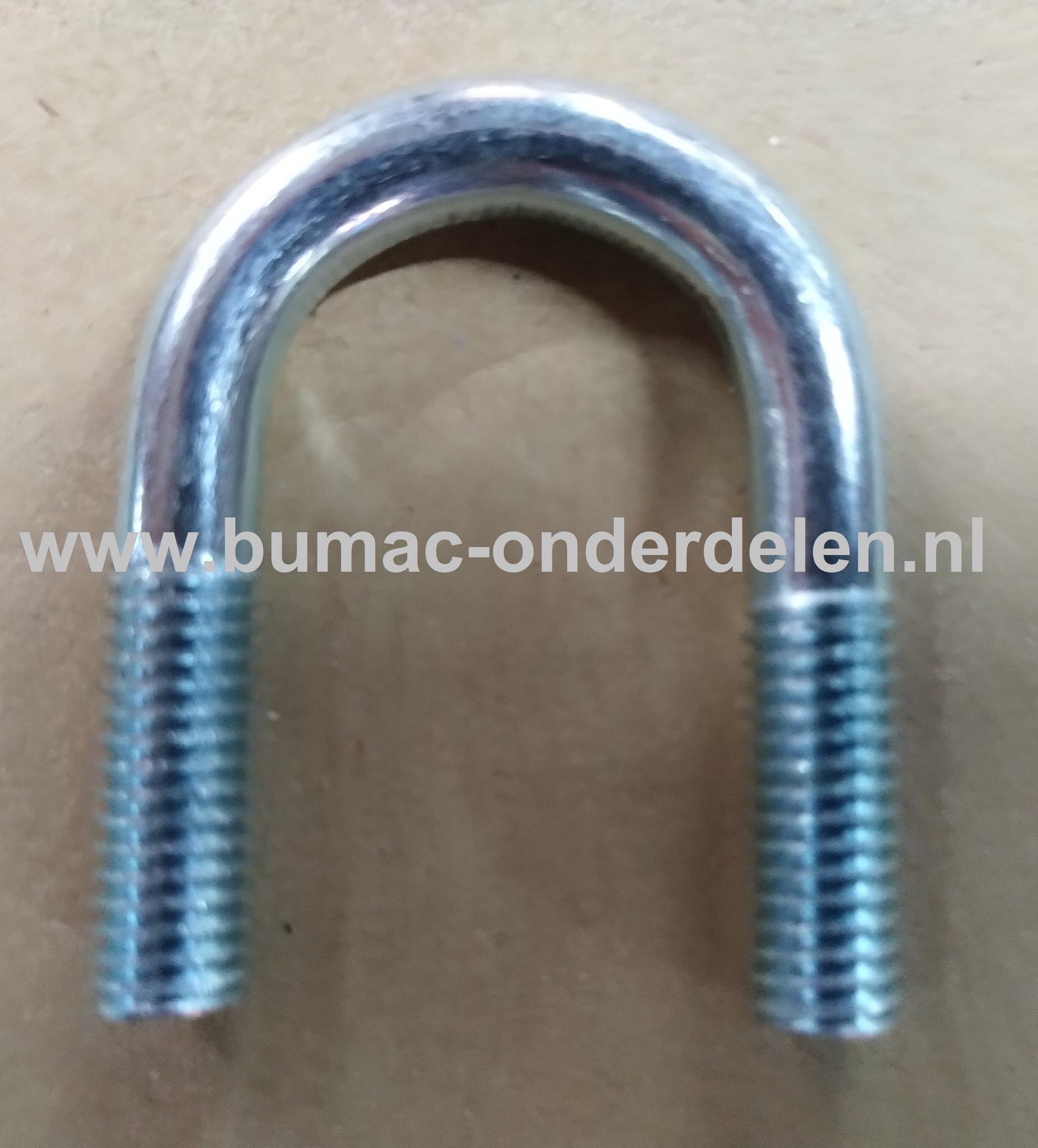 Stalen Halfronde U-beugel M10 Op de uiteinden voorzien van schroefdraad U-beugel met schroefdraad, Rondstaalbeugel voor een flexibele bevestiging van pijpleidingen Draadklemmen worden veelal gebruikt bij ondersteuning van buizen