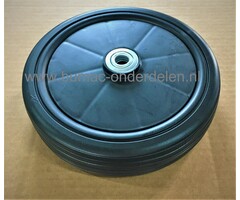 Wiel Ø 180 mm voor Alko, Brill, Solo, Johndeere, Sabo Kunststof Wiel met Stalen Lager voor grasmaaier, grasmachine, onderdeel, voorwiel, 3800VB,  46BRE, CL 47BRH, Classic, Easy Mow, Economy, Hitline, Sunline, Powerline, Rasaero, 43-130H Turbostar