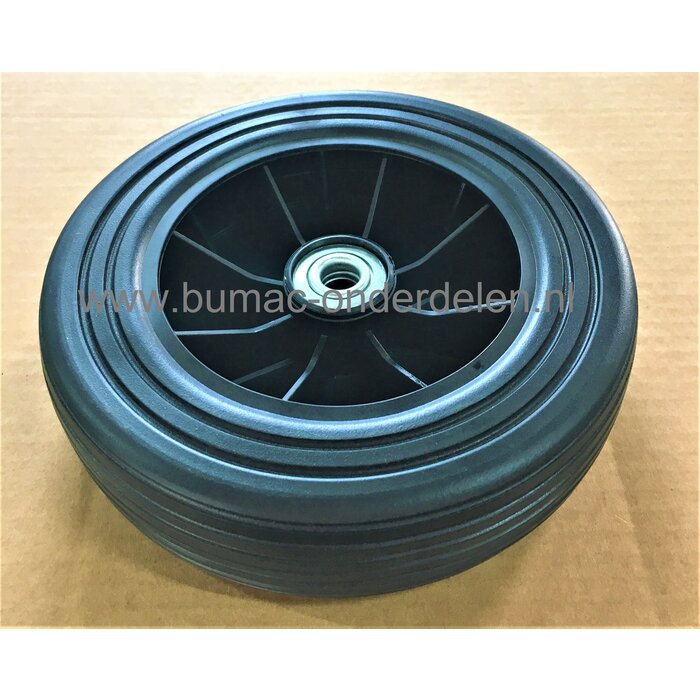 Wiel Ø 180 mm voor Alko, Brill, Solo, Johndeere, Sabo Kunststof Wiel met Stalen Lager voor grasmaaier, grasmachine, onderdeel, voorwiel, 3800VB,  46BRE, CL 47BRH, Classic, Easy Mow, Economy, Hitline, Sunline, Powerline, Rasaero, 43-130H Turbostar
