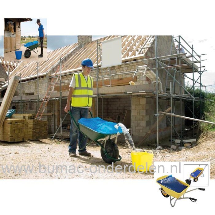 Watertransportzak 80 Liter Voor Kruiwagen Inclusief Antislipmat, Sproei- & Afsluitdop Voor het Opslaan en Vervoeren van Water,  Waterzak