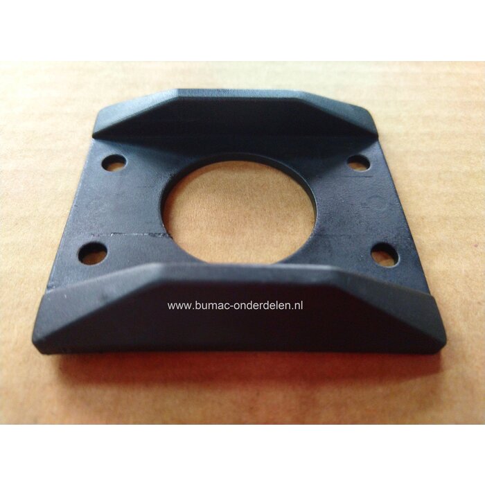 Bescherm rand 65x41 mm mm Zwart Kunststof voor Deurhaak 104 en 122 mm Afdekkap Beschermkap voor Buitendeur, Terrasdeur, Aanhanger, Oplegger, Vrachtwagen, Bestelbus