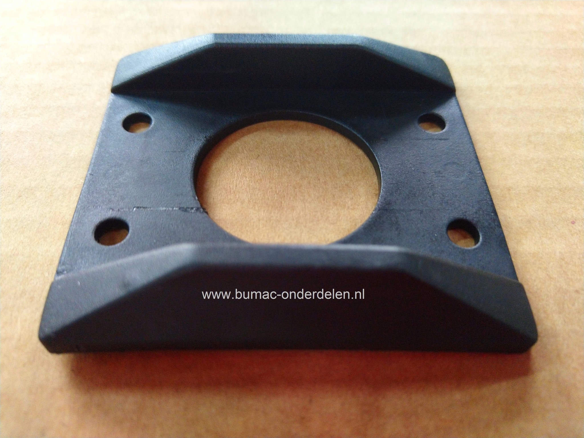 Bescherm rand 65x41 mm mm Zwart Kunststof voor Deurhaak 104 en 122 mm Afdekkap Beschermkap voor Buitendeur, Terrasdeur, Aanhanger, Oplegger, Vrachtwagen, Bestelbus