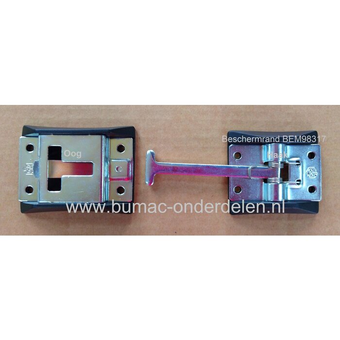 Bescherm rand 65x41 mm mm Zwart Kunststof voor Deurhaak 104 en 122 mm Afdekkap Beschermkap voor Buitendeur, Terrasdeur, Aanhanger, Oplegger, Vrachtwagen, Bestelbus