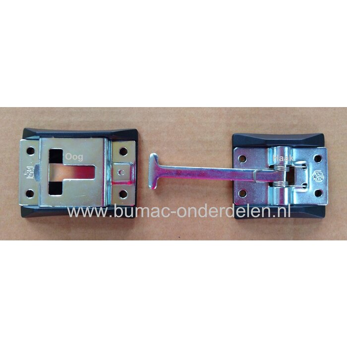 Deur Haak 104 mm Verzinkt Deurvastzetter, Haak voor Deurvastzetter, Buitendeur, Terrasdeur, Aanhanger, Oplegger, Vrachtwagen, Bestelbus, Tuindeur