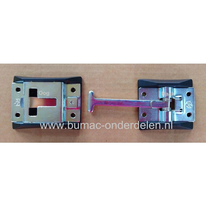 Houder 79x45 mm  Verzinkt voor Deurhaak Buitendeur, Terrasdeur, Aanhanger, Oplegger, Vrachtwagen, Bestelbus