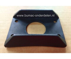 Bescherm rand 79x45 mm Zwart Kunststof voor Houder Deurvastzetter Afdekkap Beschermkap voor Deurstopper, Deurvastzetter, Buitendeur, Terrasdeur, Aanhanger, Oplegger, Vrachtwagen, Bestelbus