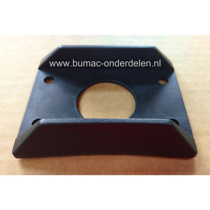 Bescherm rand 79x45 mm Zwart Kunststof voor Houder Deurvastzetter Afdekkap Beschermkap voor Deurstopper, Deurvastzetter, Buitendeur, Terrasdeur, Aanhanger, Oplegger, Vrachtwagen, Bestelbus