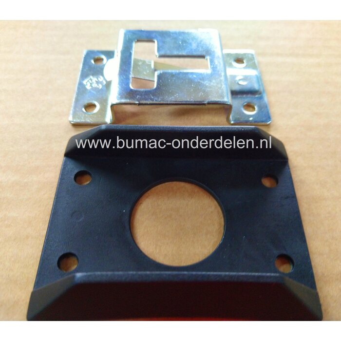 Bescherm rand 79x45 mm Zwart Kunststof voor Houder Deurvastzetter Afdekkap Beschermkap voor Deurstopper, Deurvastzetter, Buitendeur, Terrasdeur, Aanhanger, Oplegger, Vrachtwagen, Bestelbus