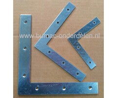 Raamhoek 200x200x29x3mm Verzonken Schroefgaten, Verzinkt Verkrijgbaar in diverse formaten