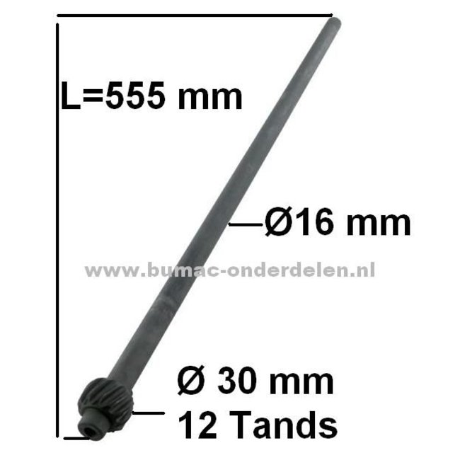 Stuuras met Tandwiel voor MTD - Bolens - Cub Cadet - Wolf - Yardman - White, Zitmaaier - Frontmaaier - Tuintrekker, Mtd 12/96 - 15,5/107 - 160/92H - 125/96 - 175/107 - Eurotrac 155/102 - H180 - P160HG - P180AMN, onderdeel