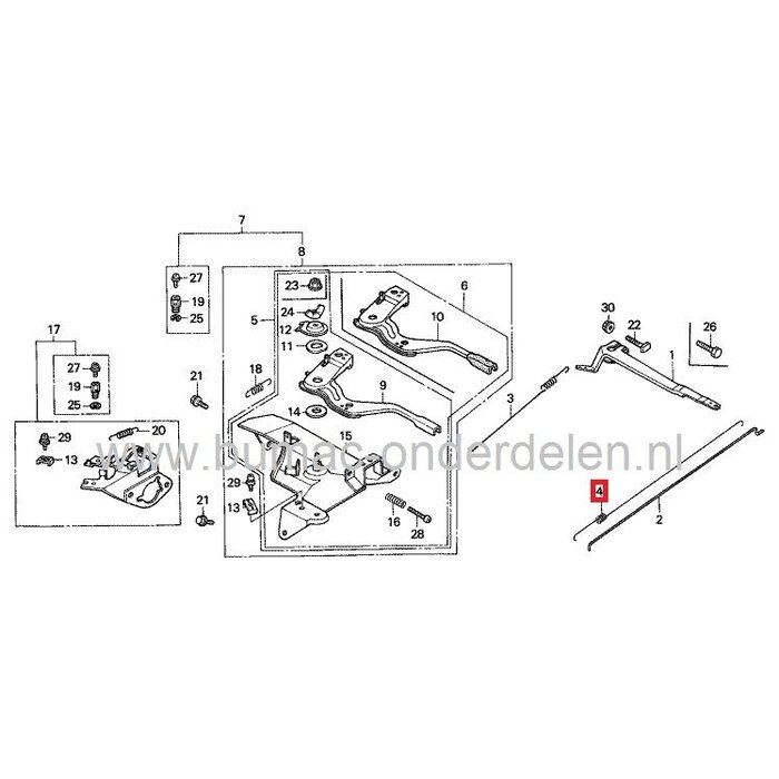 Honda Regulateurveer GX240 - GX270 - GX340 - GX390 Motor met Horizontale Krukas op Generator - Aggregaat - Trilplaat - Waterpomp - Tuinfrees - Houtversnipperaar