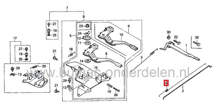 Honda Regulateurveer GX240 - GX270 - GX340 - GX390 Motor met Horizontale Krukas op Generator - Aggregaat - Trilplaat - Waterpomp - Tuinfrees - Houtversnipperaar