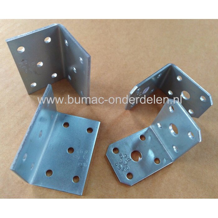 Hoekanker 60x60x40x2 mm Verzinkt Een hoekanker is een stalen Verbindingsmiddel die balken loodrecht aan elkaar bevestigd
