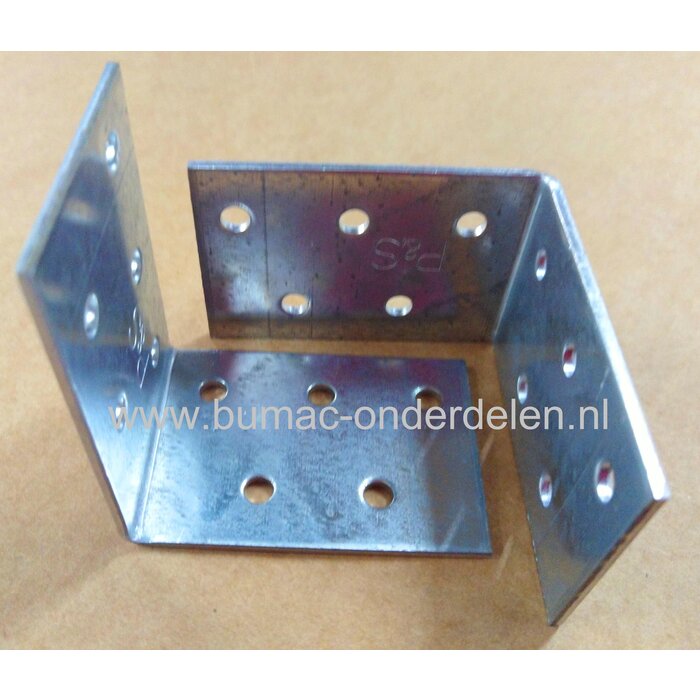 Hoekanker 60x60x40x2,5 mm Verzinkt Een hoekanker is een stalen Verbindingsmiddel die balken loodrecht aan elkaar bevestigd