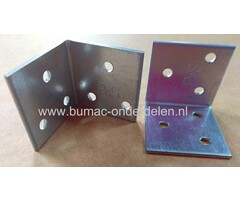 Hoekanker 40x40x40x2 mm Verzinkt Een hoekanker is een stalen Verbindingsmiddel die balken loodrecht aan elkaar bevestigd