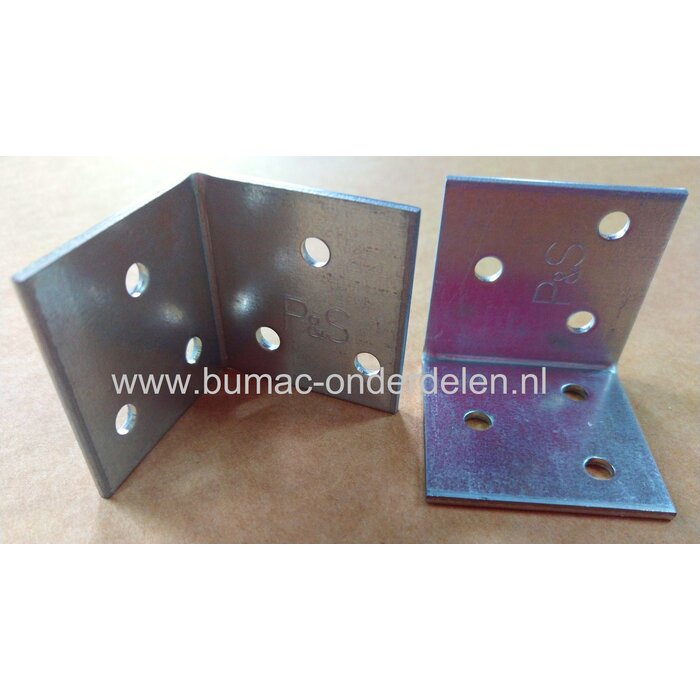 Hoekanker 40x40x40x2 mm Verzinkt Een hoekanker is een stalen Verbindingsmiddel die balken loodrecht aan elkaar bevestigd