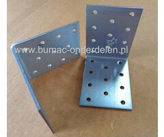 Hoekanker 80x80x60x2,5 mm Verzinkt Een hoekanker is een stalen Verbindingsmiddel die balken loodrecht aan elkaar bevestigd