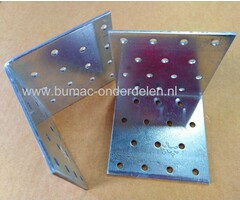 Hoekanker 80x80x80x2,5 mm Verzinkt Een hoekanker is een stalen Verbindingsmiddel die balken loodrecht aan elkaar bevestigd