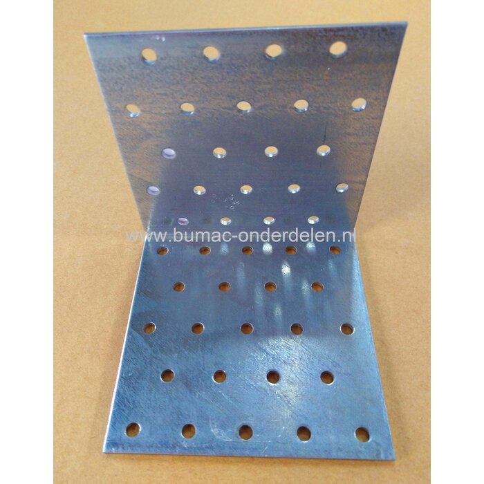 Hoekanker 100x100x100x2,5 mm Verzinkt Een hoekanker is een stalen Verbindingsmiddel die balken loodrecht aan elkaar bevestigd