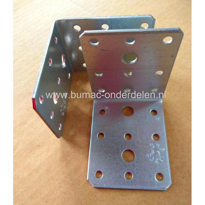 Hoekanker 70x70x55x2,5mm Verzinkt Een hoekanker is een stalen Verbindingsmiddel die balken loodrecht aan elkaar bevestigd