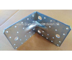 Hoekanker met Ril 105x105x90x3 mm Verzinkt Een hoekanker is een stalen Verbindingsmiddel die balken loodrecht aan elkaar bevestigd