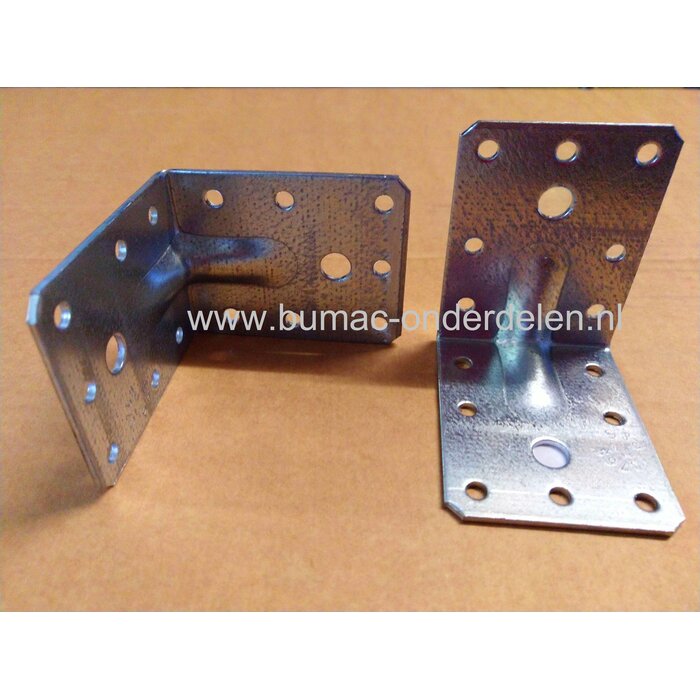 Hoekanker met Ril 70x70x55x2 mm Verzinkt Een hoekanker is een stalen Verbindingsmiddel die balken loodrecht aan elkaar bevestigd